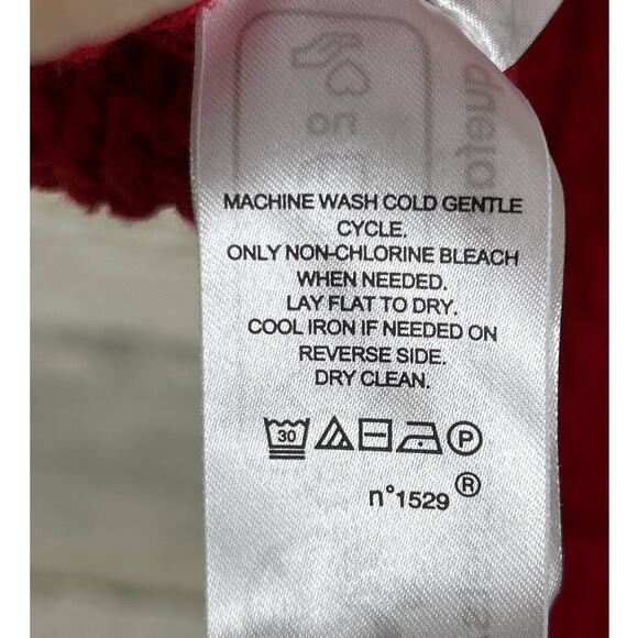 Lauren Ralph Lauren Women’s M Red Cable-Knit Pullover Turtleneck Sweater NEW - Picture 8 of 8